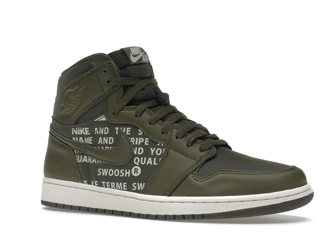 Jordan 1 Retro High Olive Canvas - vue secondaire A