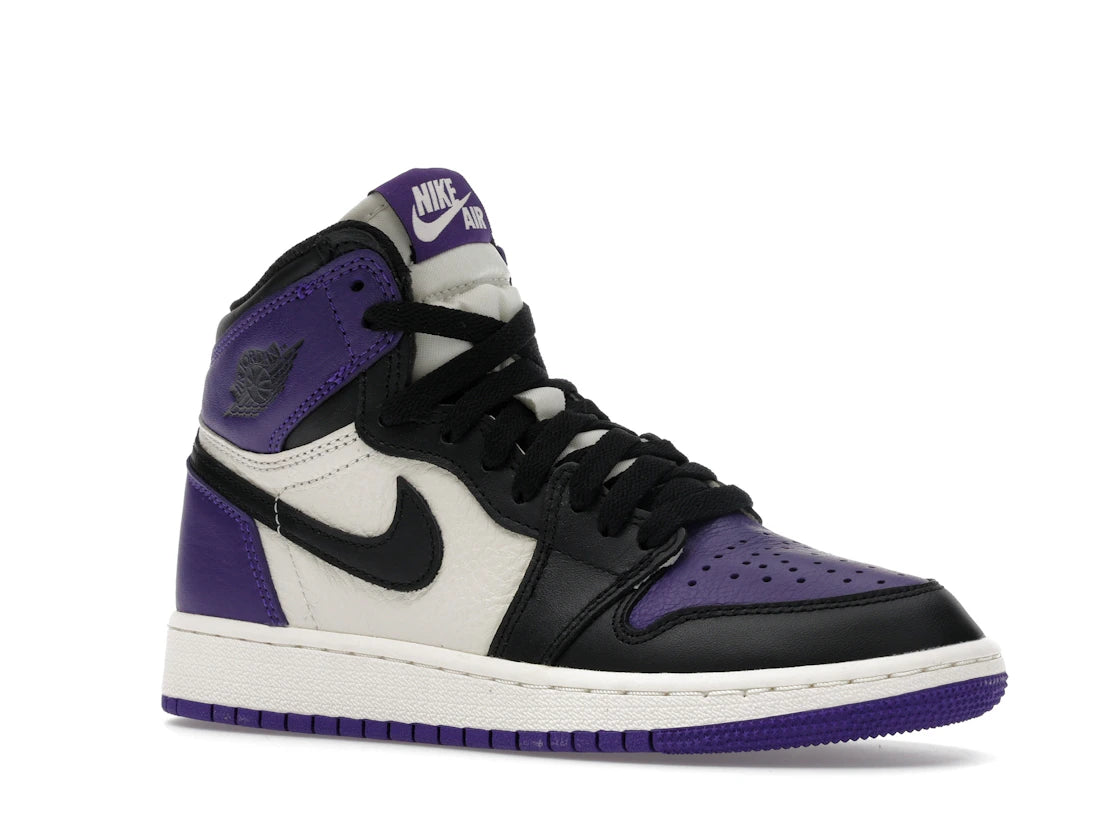 Jordan 1 Retro High Court Purple (GS) - vue secondaire A