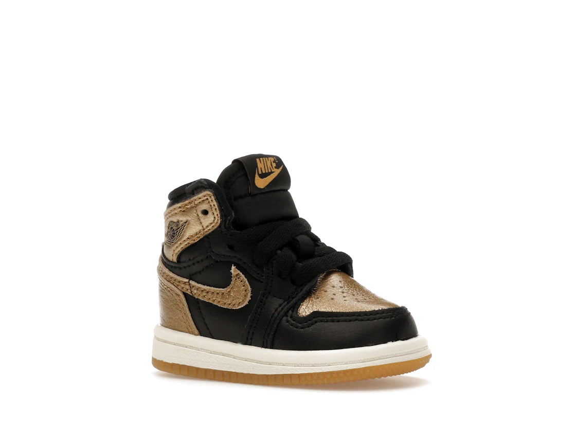 Jordan 1 Retro High OG Black Metallic Gold (TD) - vue secondaire A