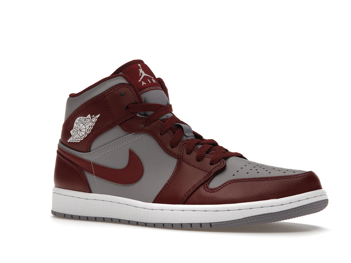 Jordan 1 Mid Cherrywood Red - vue secondaire A