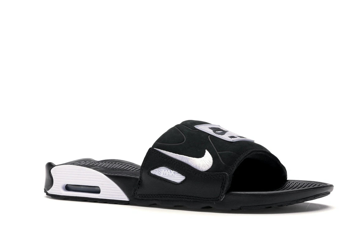 Nike Air Max 90 Slide Black White - vue secondaire A