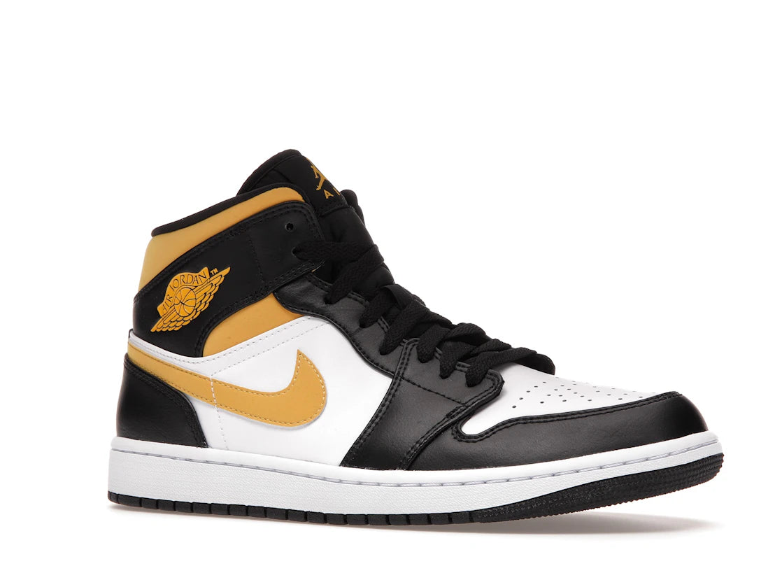 Jordan 1 Mid White Pollen Black - vue secondaire A
