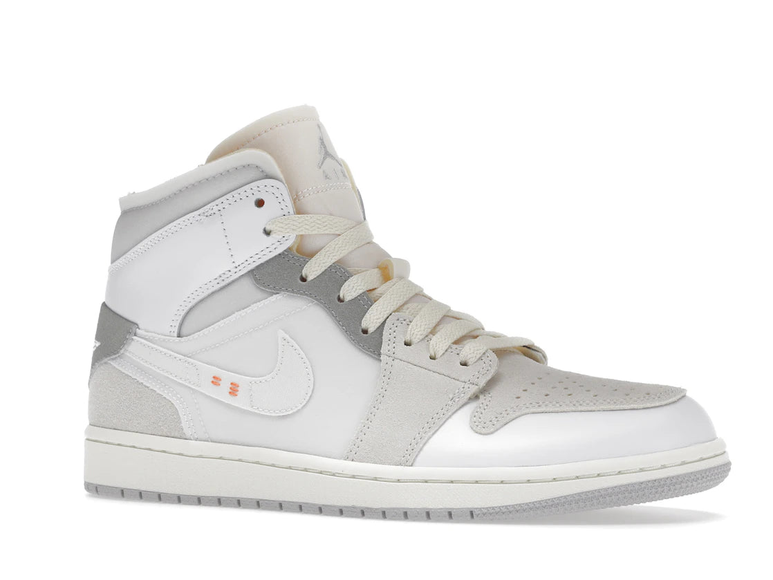 Jordan 1 Mid SE Craft Inside Out Weiß Grau - vue secondaire A