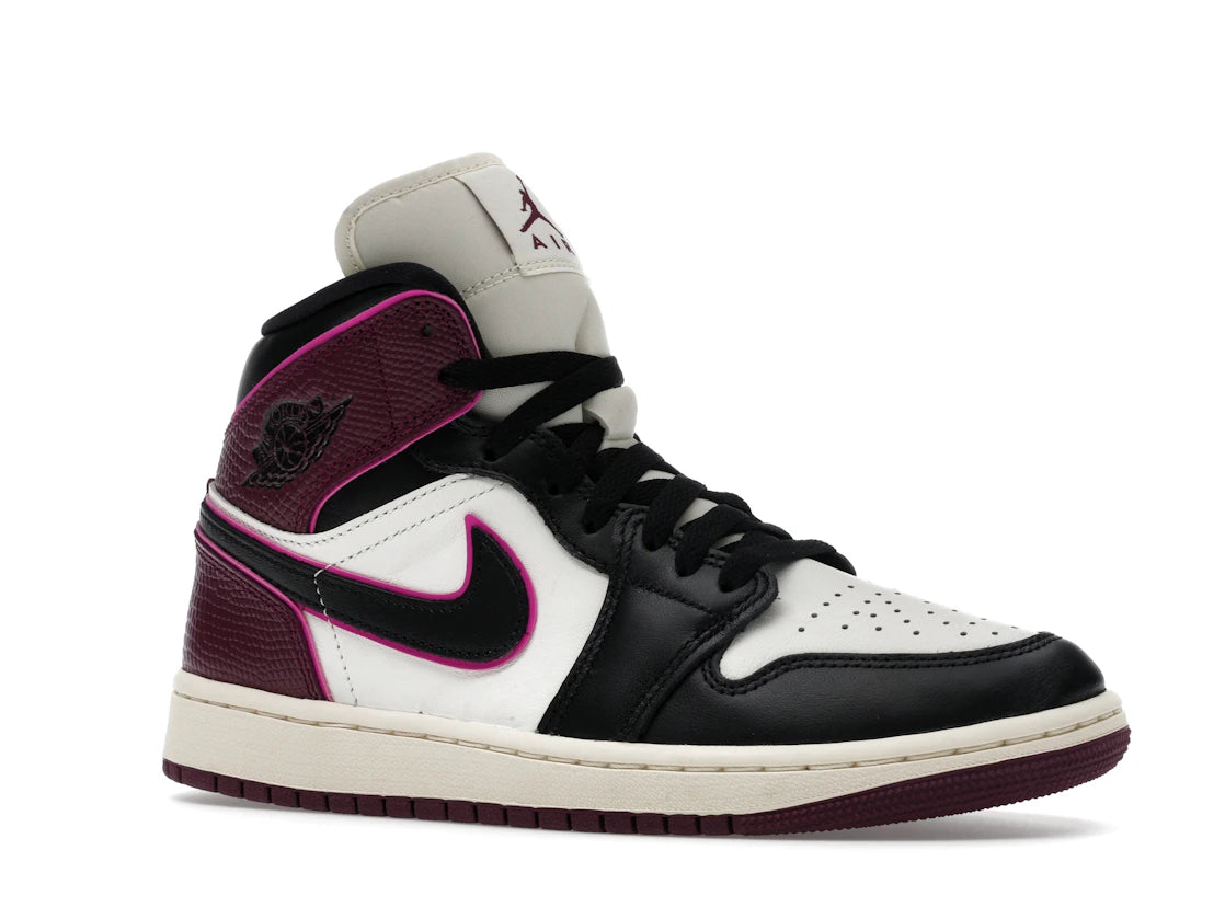 Jordan 1 Mid SE Bordeaux (Women's) - vue secondaire A