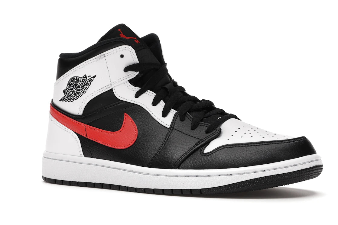 Jordan 1 Mid Black Chile Red White - vue secondaire A
