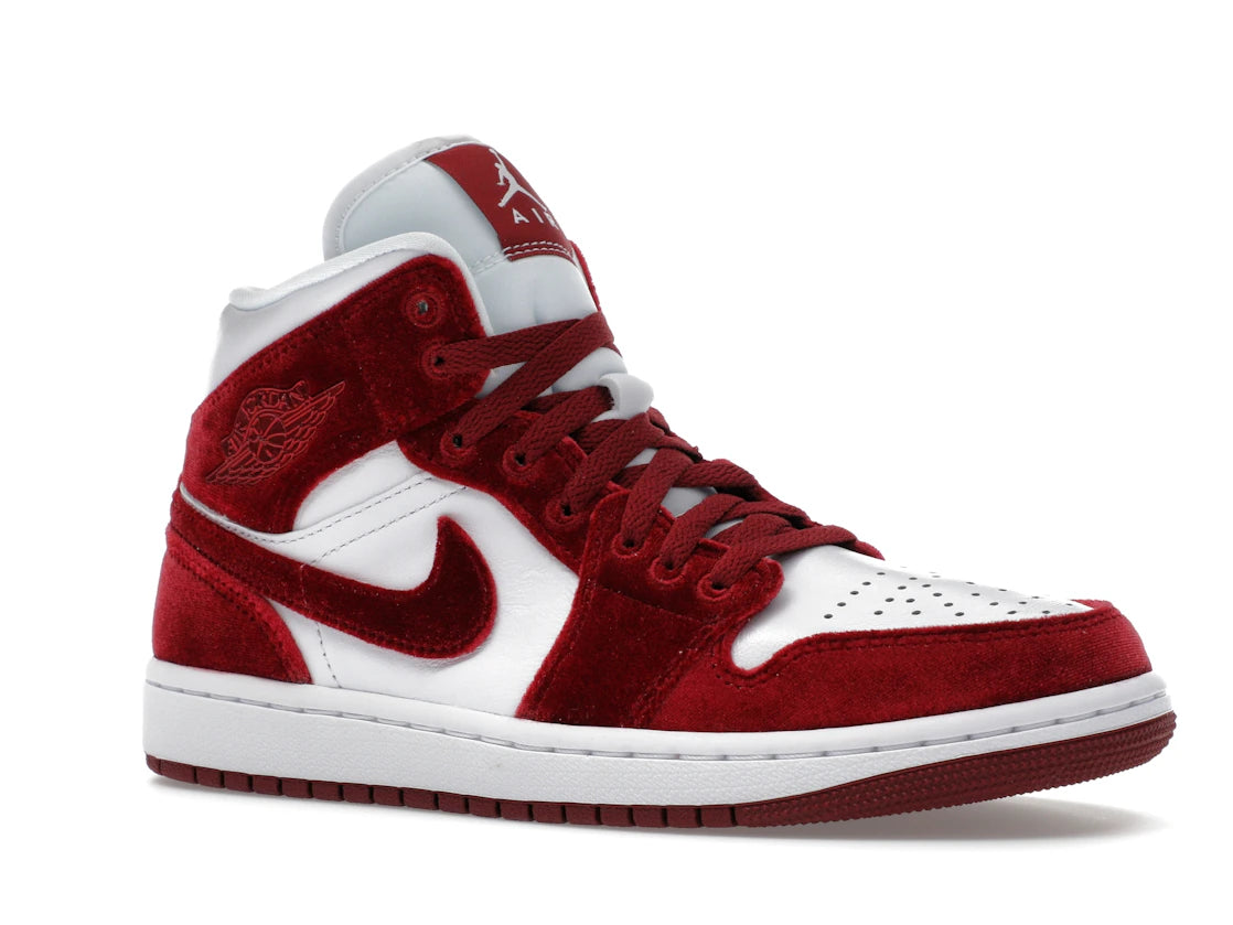 Jordan 1 Mid SE Red Velvet (Women's) - vue secondaire A