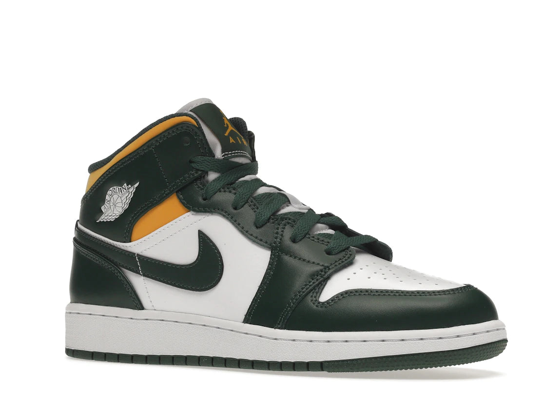 Jordan 1 Mid Sonics (2021) (GS) - vue secondaire A