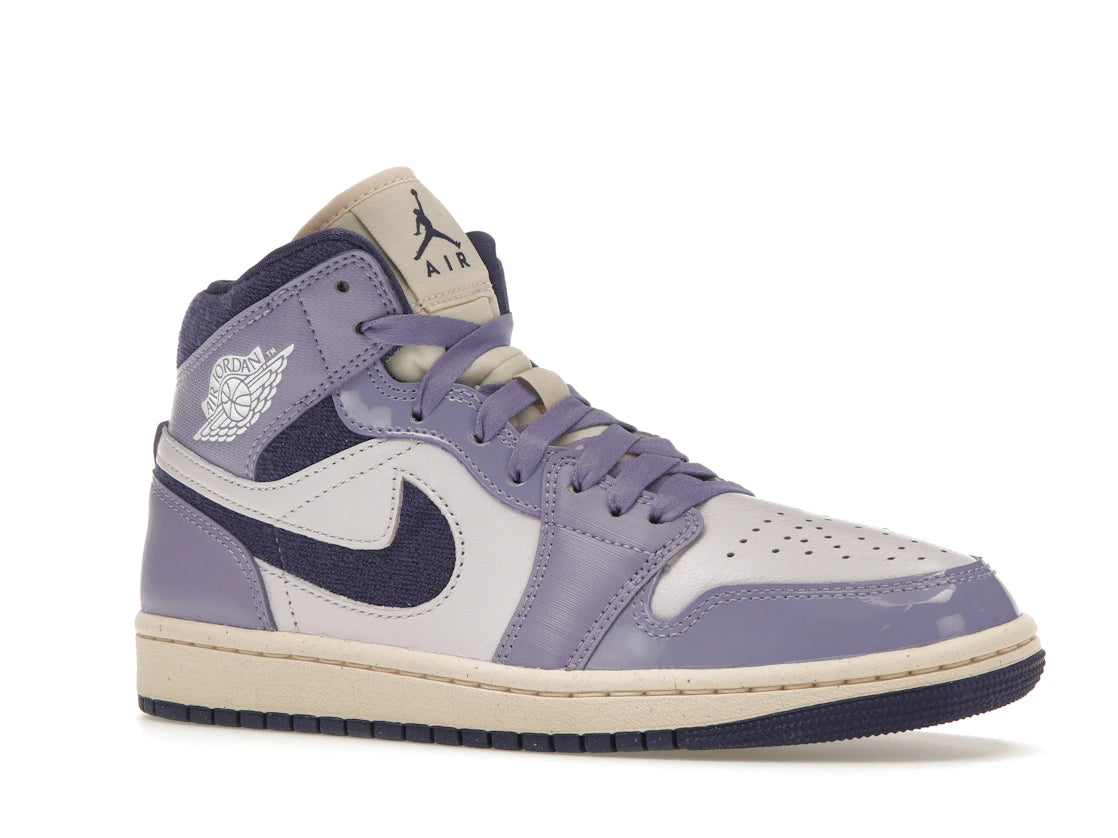 Jordan 1 Mid SE Chenille Sky J Light Purple (Women's) - vue secondaire A