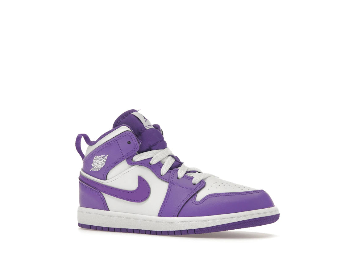 Jordan 1 Mid Purple Venom (PS) - vue secondaire A