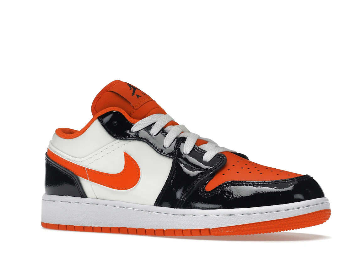 Jordan 1 Low Halloween (2023) (GS) - vue secondaire A