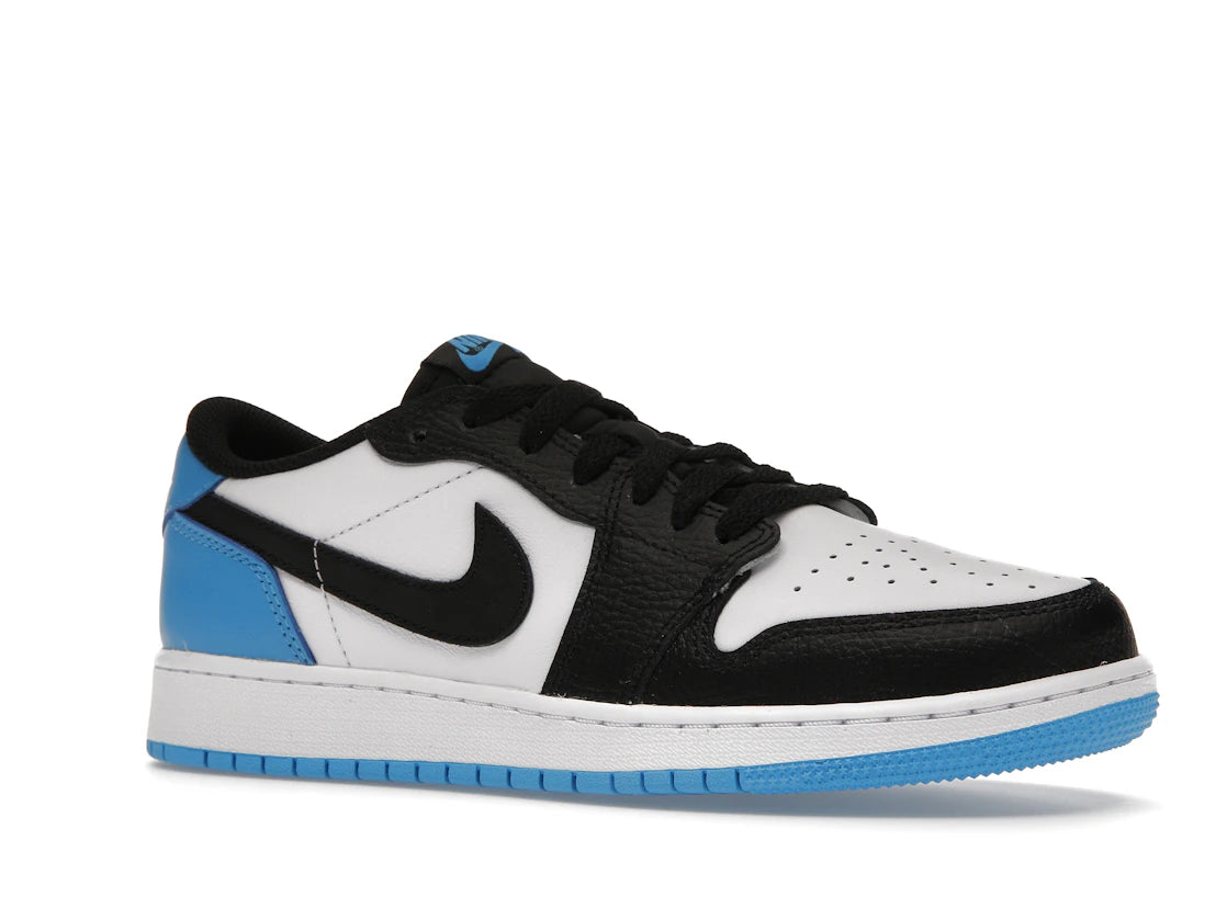 Jordan 1 Retro Low OG Black Dark Powder Blue (GS) - vue secondaire A