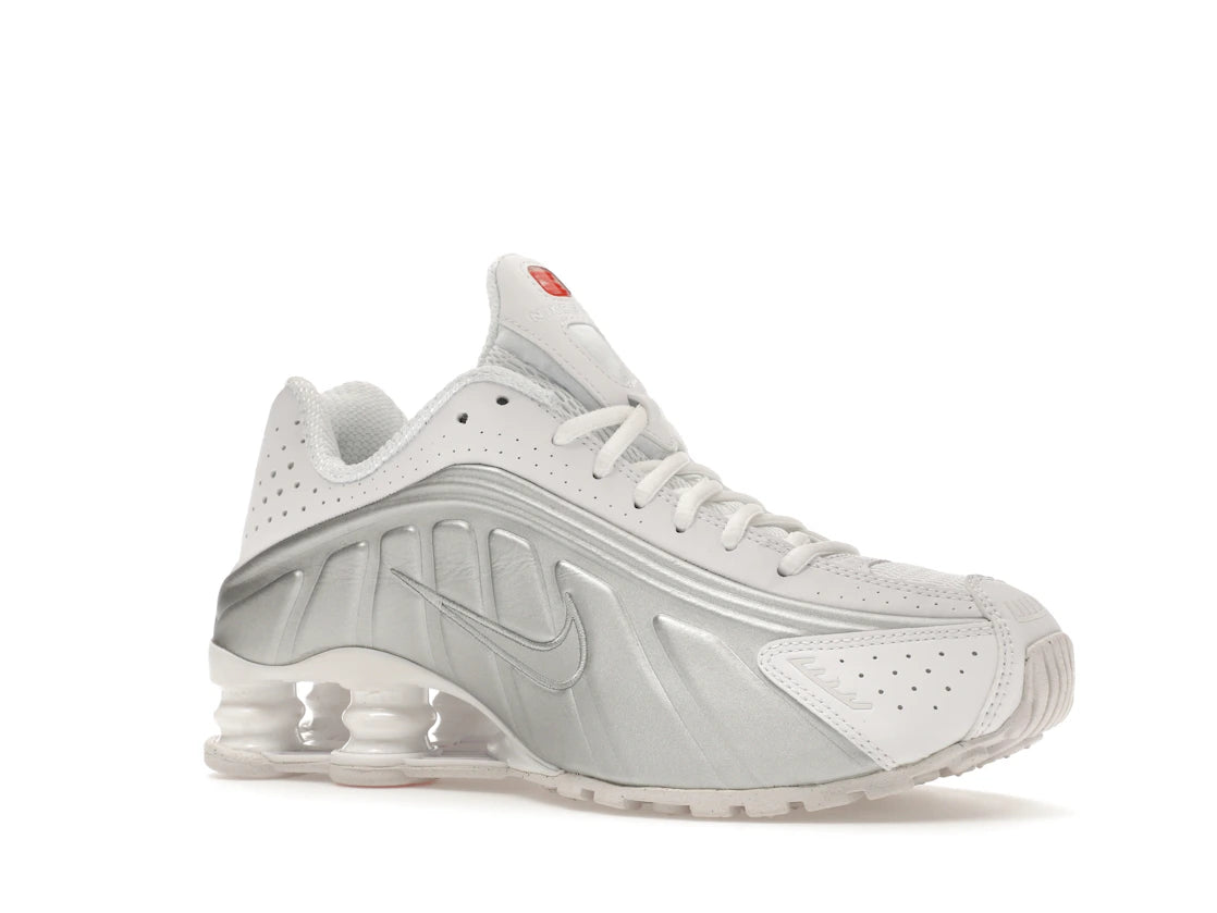 Nike Shox R4 White Metallic Silver (Women's) - vue secondaire A