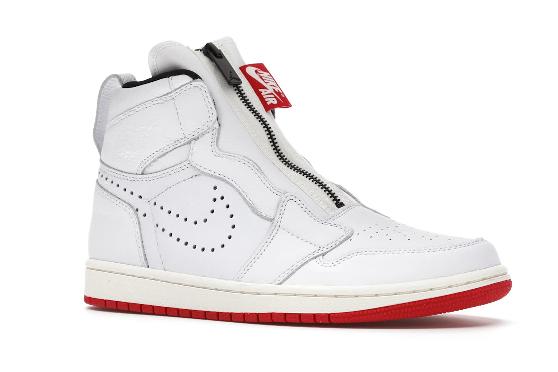 Jordan 1 Retro High Zip White University Red - vue secondaire A