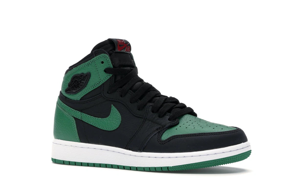 Jordan 1 Retro High Pine Green Black (GS) - vue secondaire A