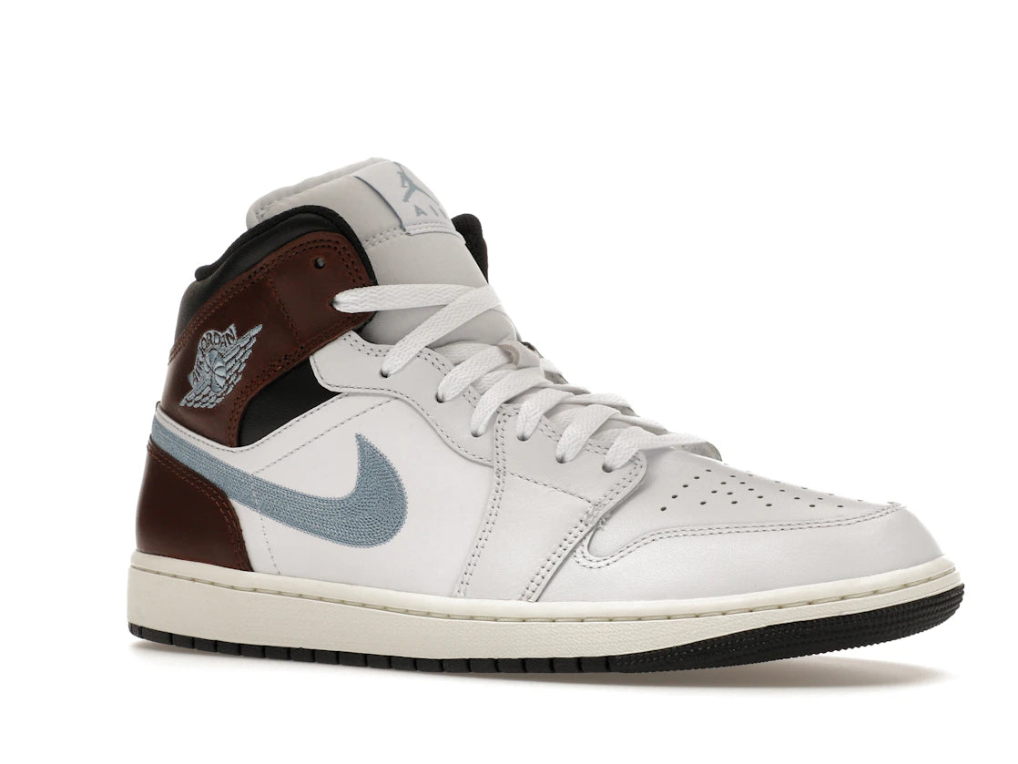 Jordan 1 Mid SE Brown Blue Grey - vue secondaire A