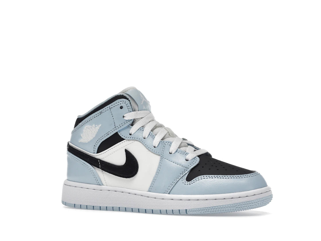Jordan 1 Mid Ice Blue (2022) (GS) - vue secondaire A