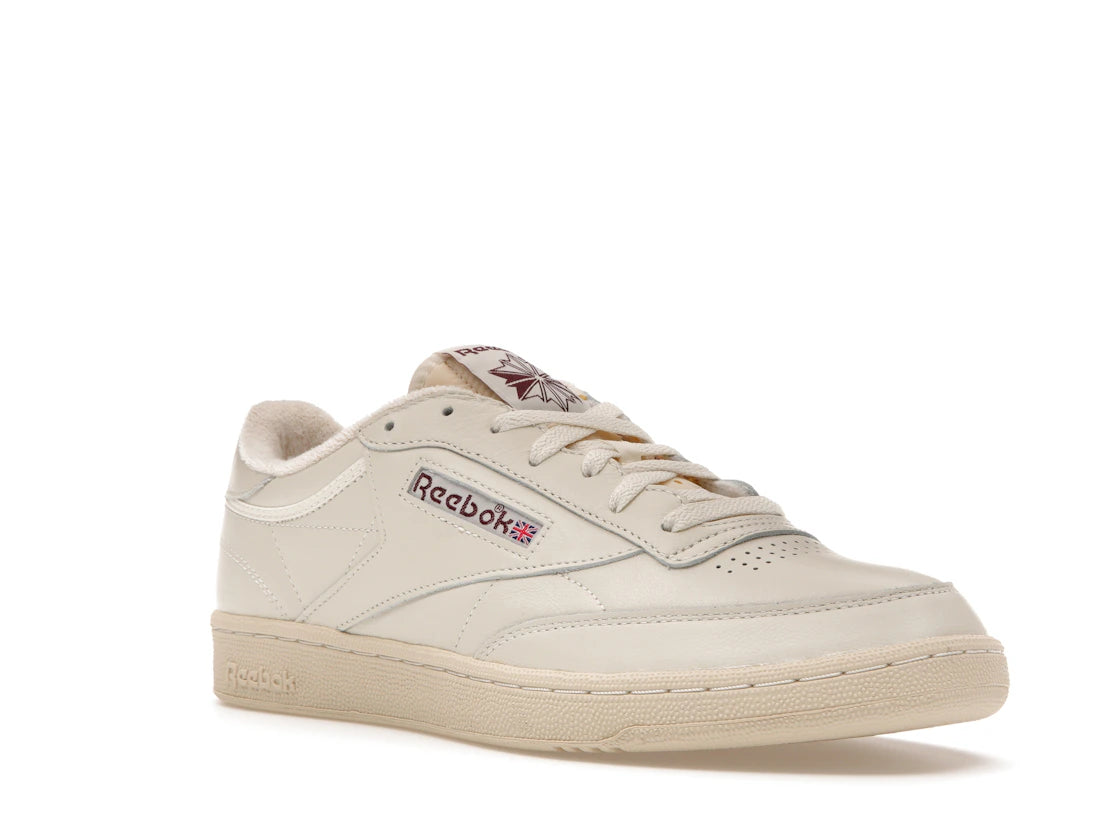 Reebok Club C 85 Chalk Alabaster Maroon