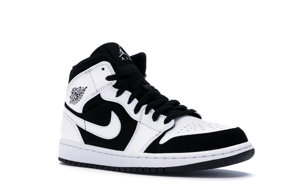 Jordan 1 Mid White Black