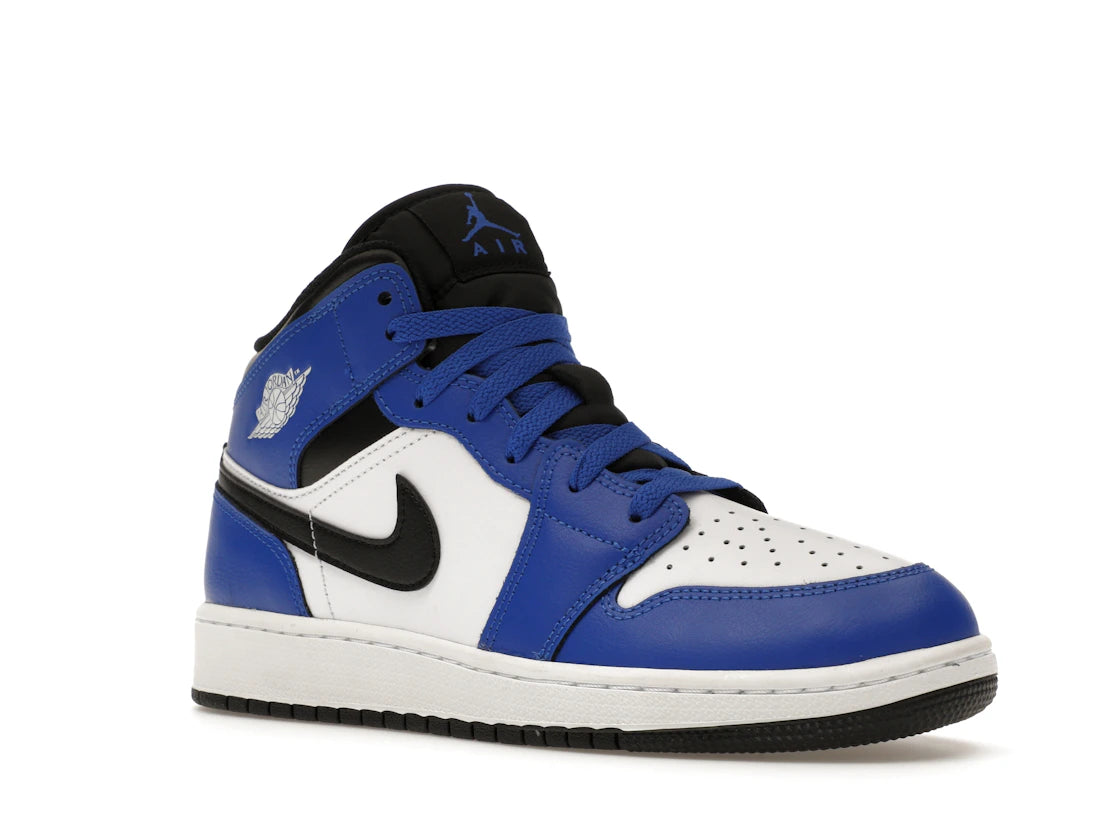 Jordan 1 Mid Game Royal White Black (GS)
