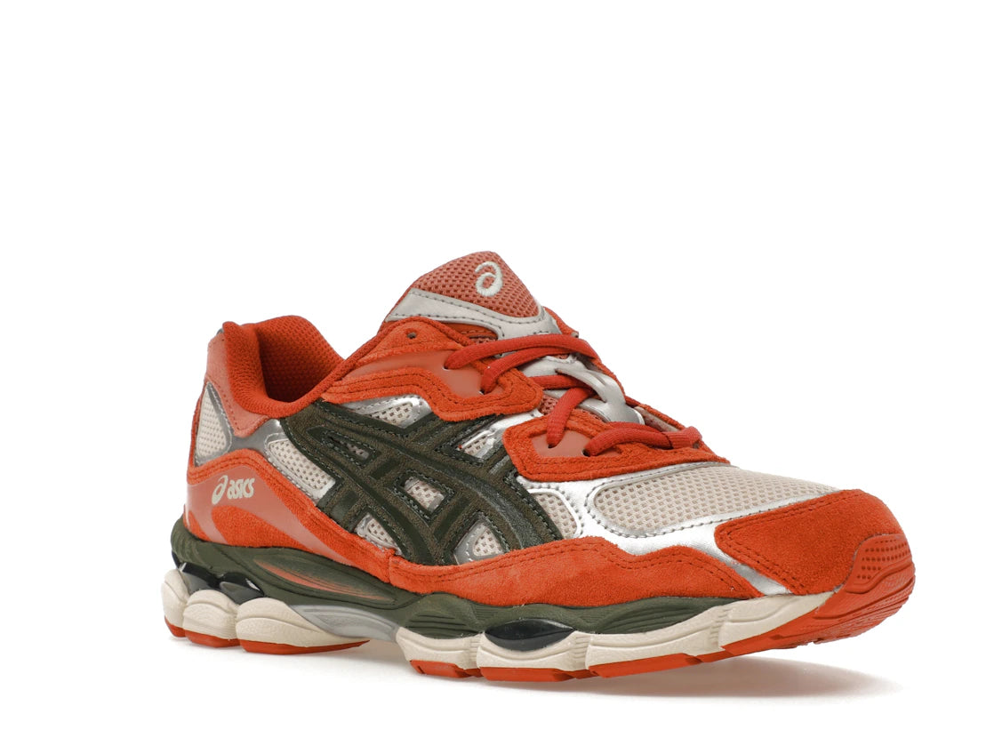 ASICS Gel-NYC Oatmeal Forest Green Orange - vue secondaire A