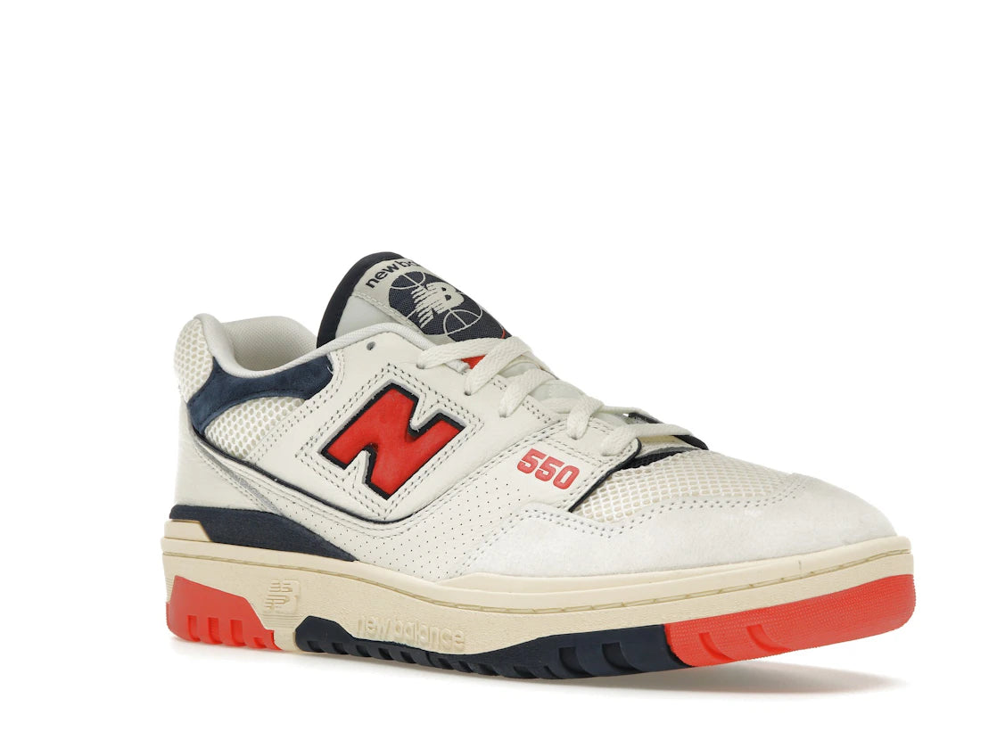 New Balance 550 Sea Salt Pack Blast Red