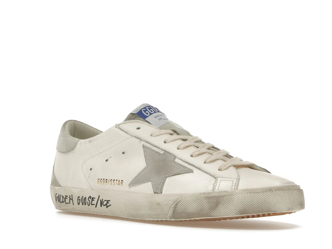 Golden Goose Super-Star Weiß Eisgrau