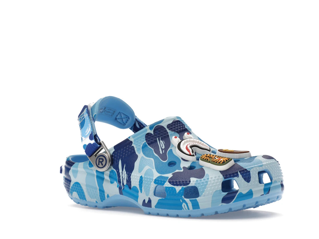 Crocs Classic Clog A Bathing Ape ABC Camo Blau (Kinder)