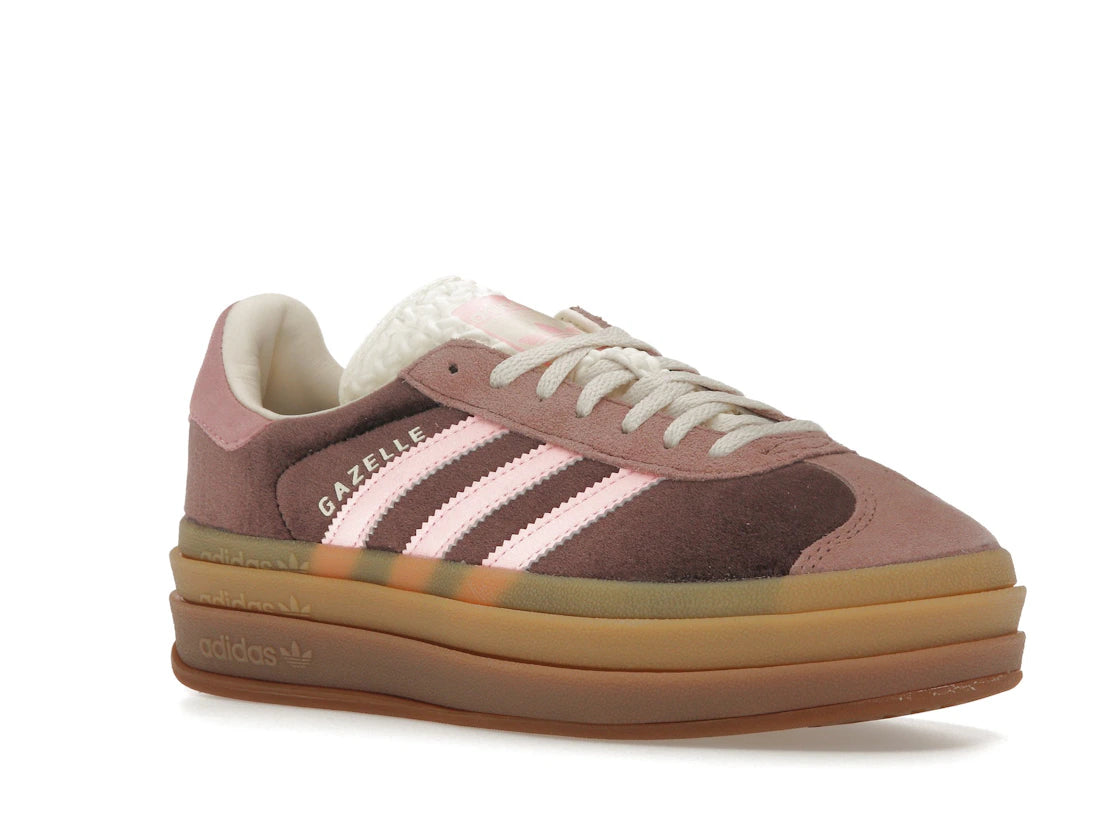 adidas Gazelle Bold Shadow Brown Warm Clay Glow Pink (Women's)