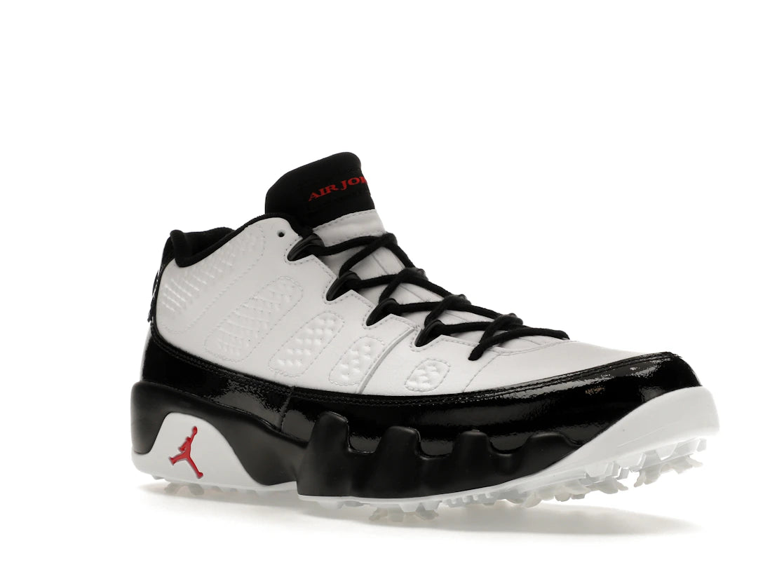 Jordan 9 Retro Low Golf Weiß Schwarz Echtrot