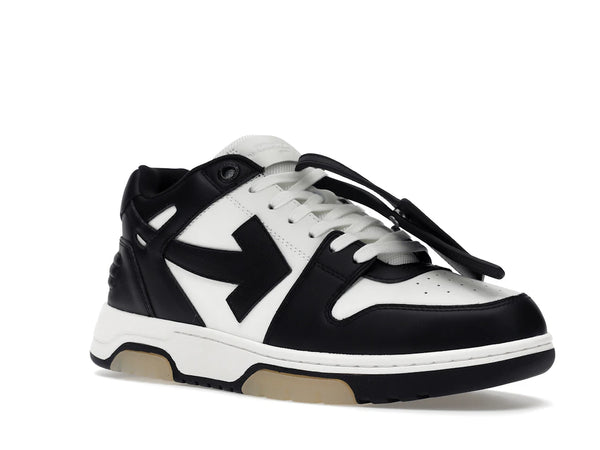 OFF-WHITE Out Of Office OOO Low Tops White Black White