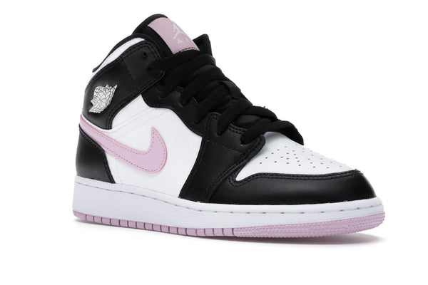 Jordan 1 Mid White Black Light Arctic Pink (GS)