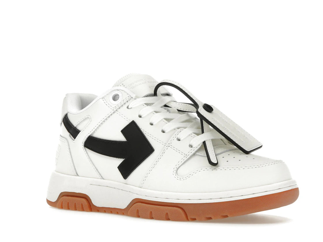 OFF-WHITE Out Of Office OOO Low Tops White Black Gum