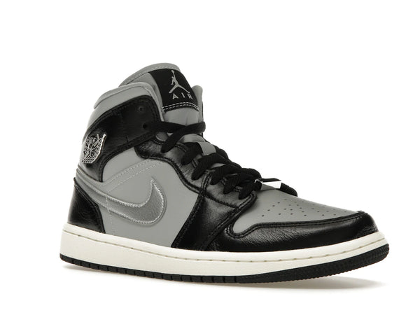 Jordan 1 Mid SE Black Metallic Silver (Women's)