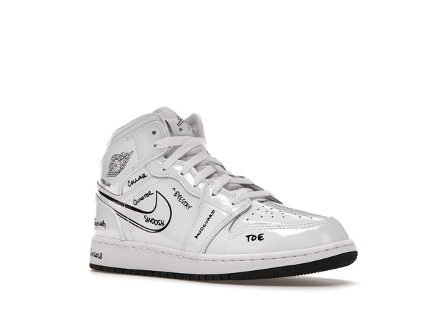 Jordan 1 Mid Schematic (GS)