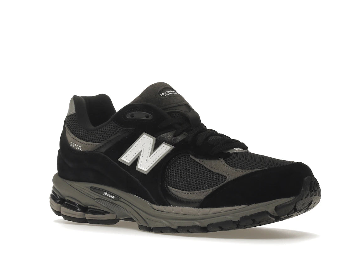 New Balance 2002R Black Dark Grey White