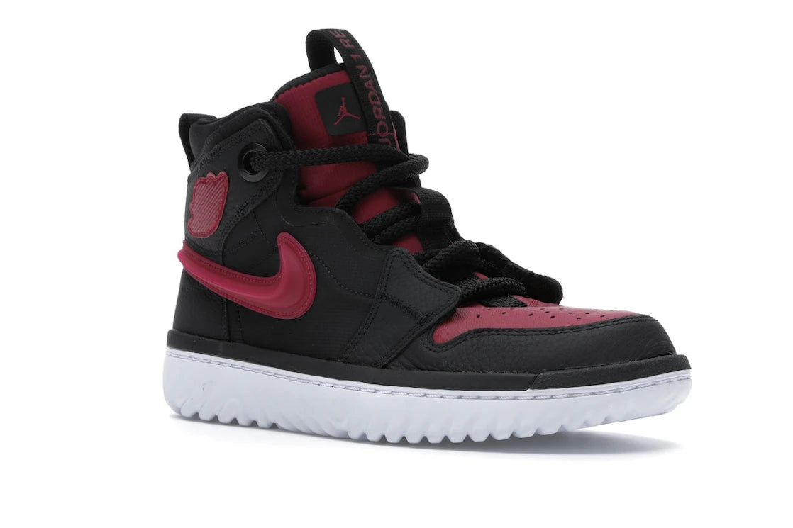 Jordan 1 High React Schwarz/Edelrot