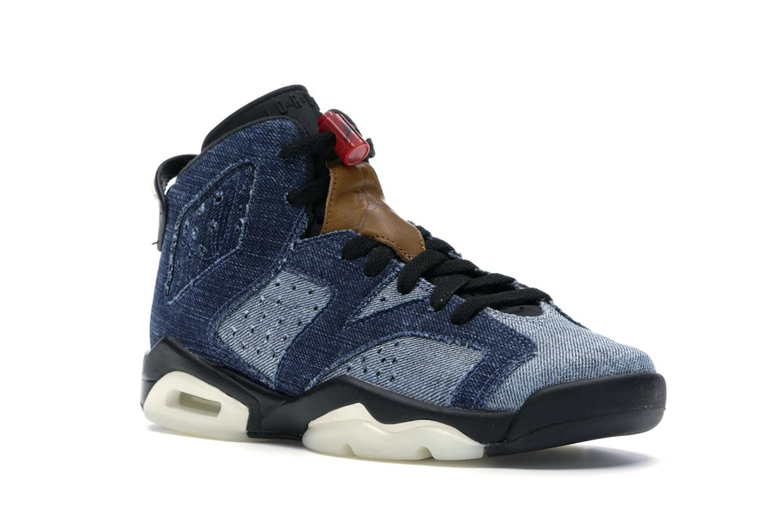 Jordan 6 Retro Washed Denim (GS) - vue secondaire A