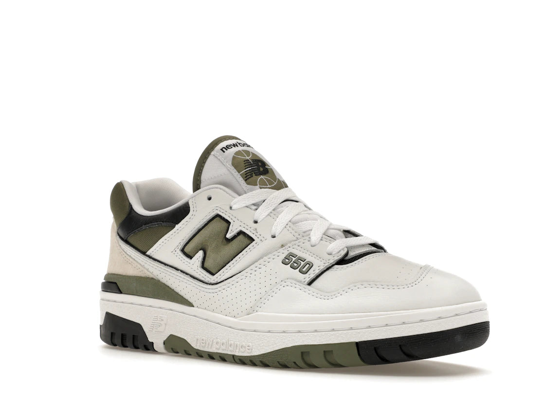 New Balance 550 White Dark Olivine