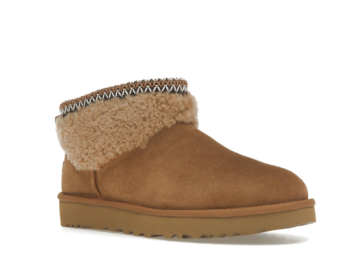 UGG Classic Ultra Mini Maxi Curly Boot Chestnut (Women's)