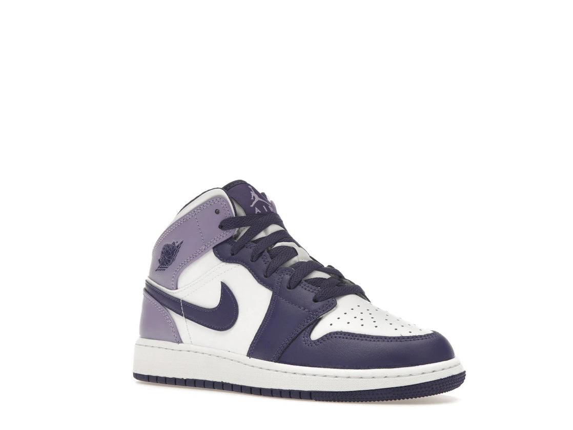 Jordan 1 Mid White Sky J Purple (GS)
