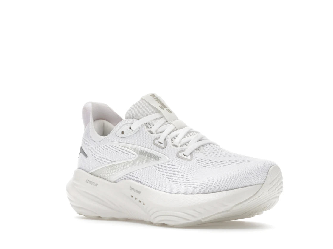 Brooks Glycerin 22 White White Grey (Women's)