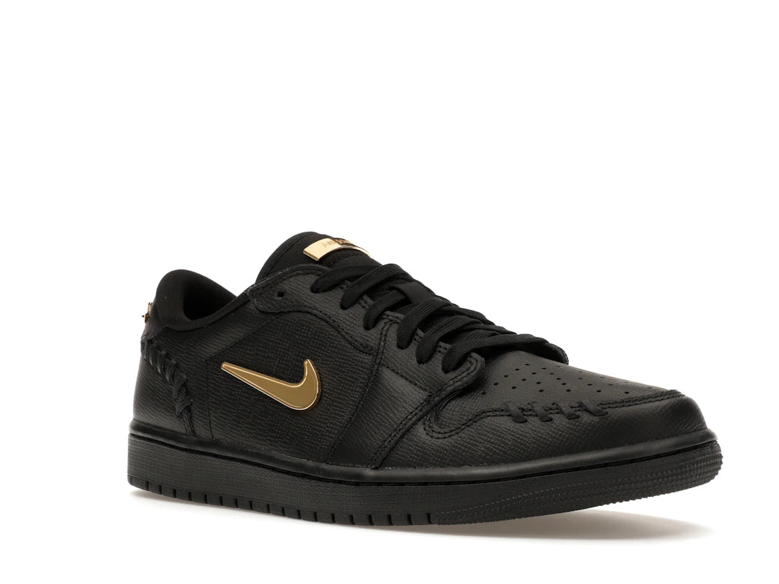 Jordan 1 Low Method of Make Black Metallic Gold (Women's)