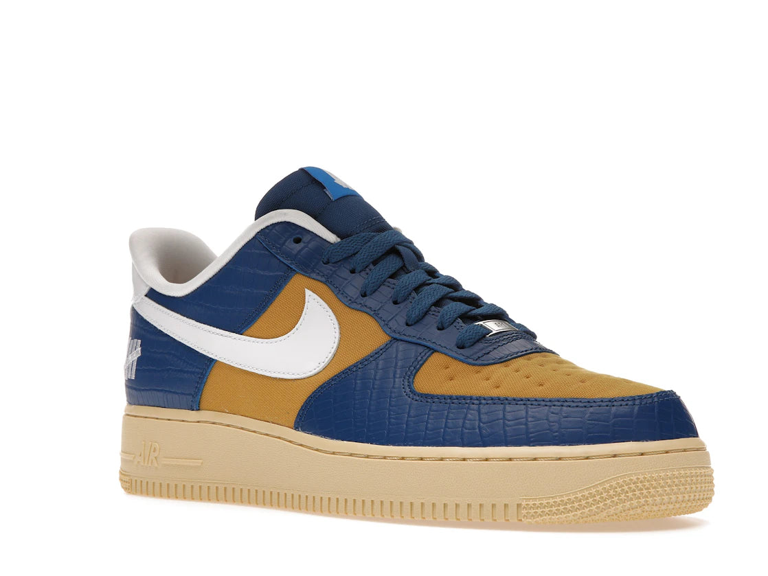 Nike Air Force 1 Low SP Undefeated 5 On It Blue Yellow Croc