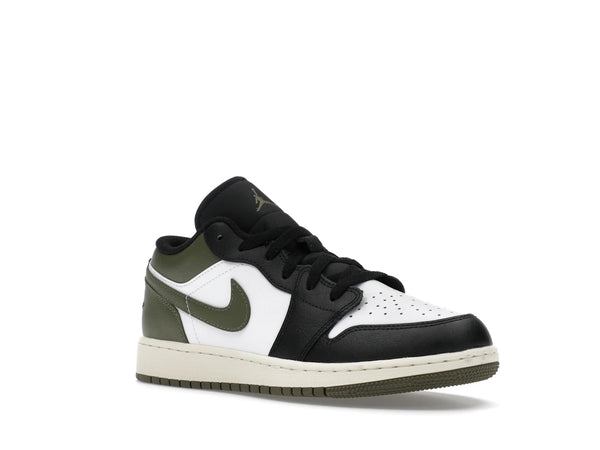 Jordan 1 Low Black Toe Medium Olive (GS)