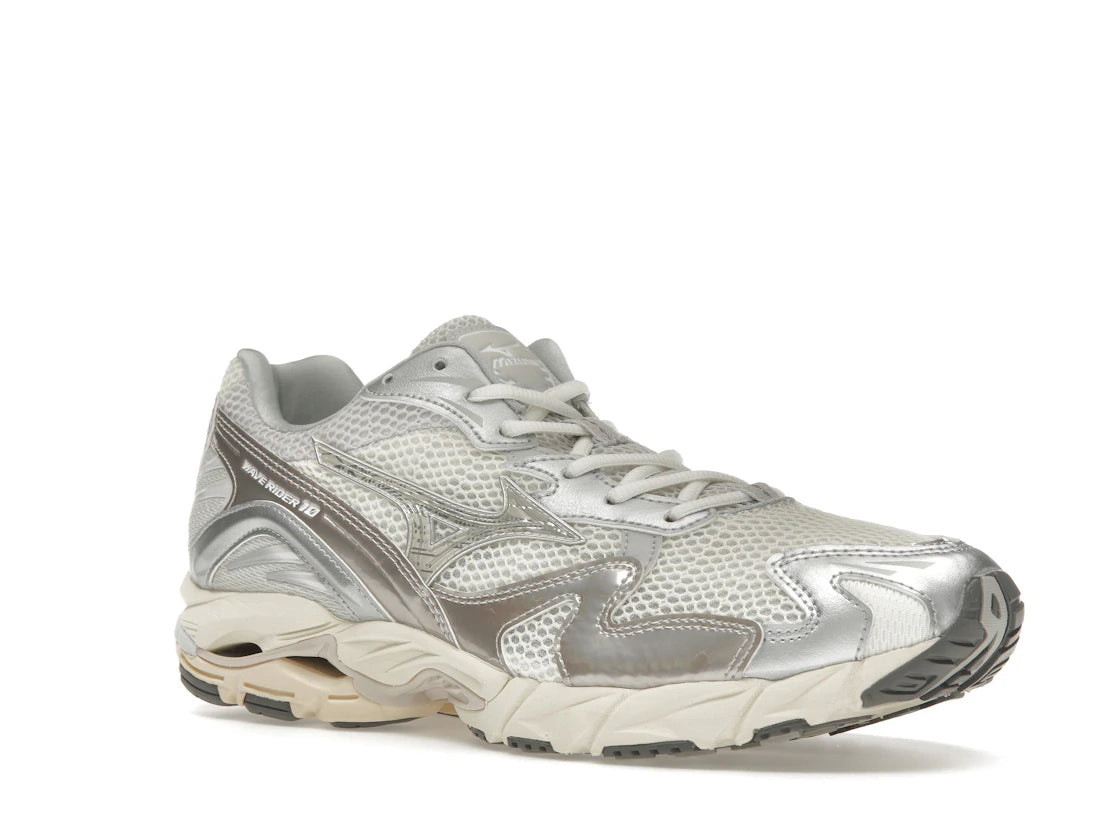 Mizuno Wave Rider 10 Metallic Snow White