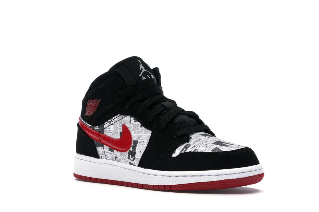 Jordan 1 Mid Newspaper Air Times (GS)