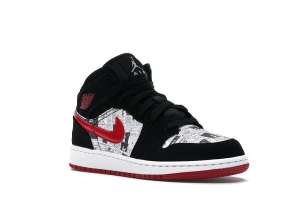 Jordan 1 Mid Newspaper Air Times (GS)