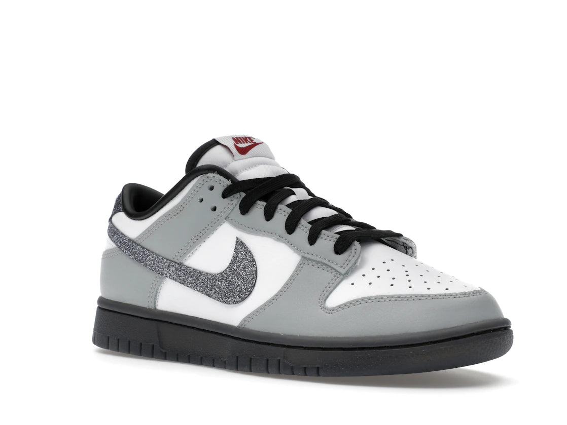 Nike Dunk Low LX Glitter Swoosh White Light Smoke Grey (Women's) - vue secondaire A
