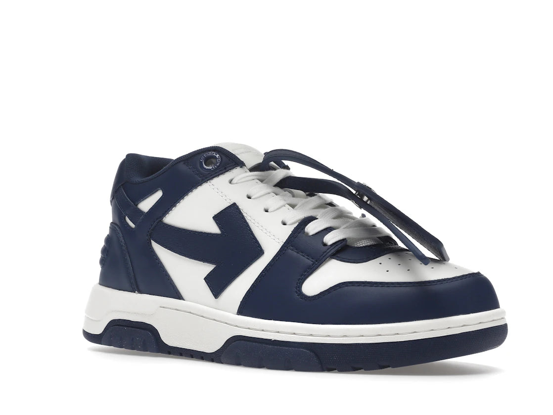 OFF-WHITE Out Of Office "OOO" Low Tops Dark Blue White