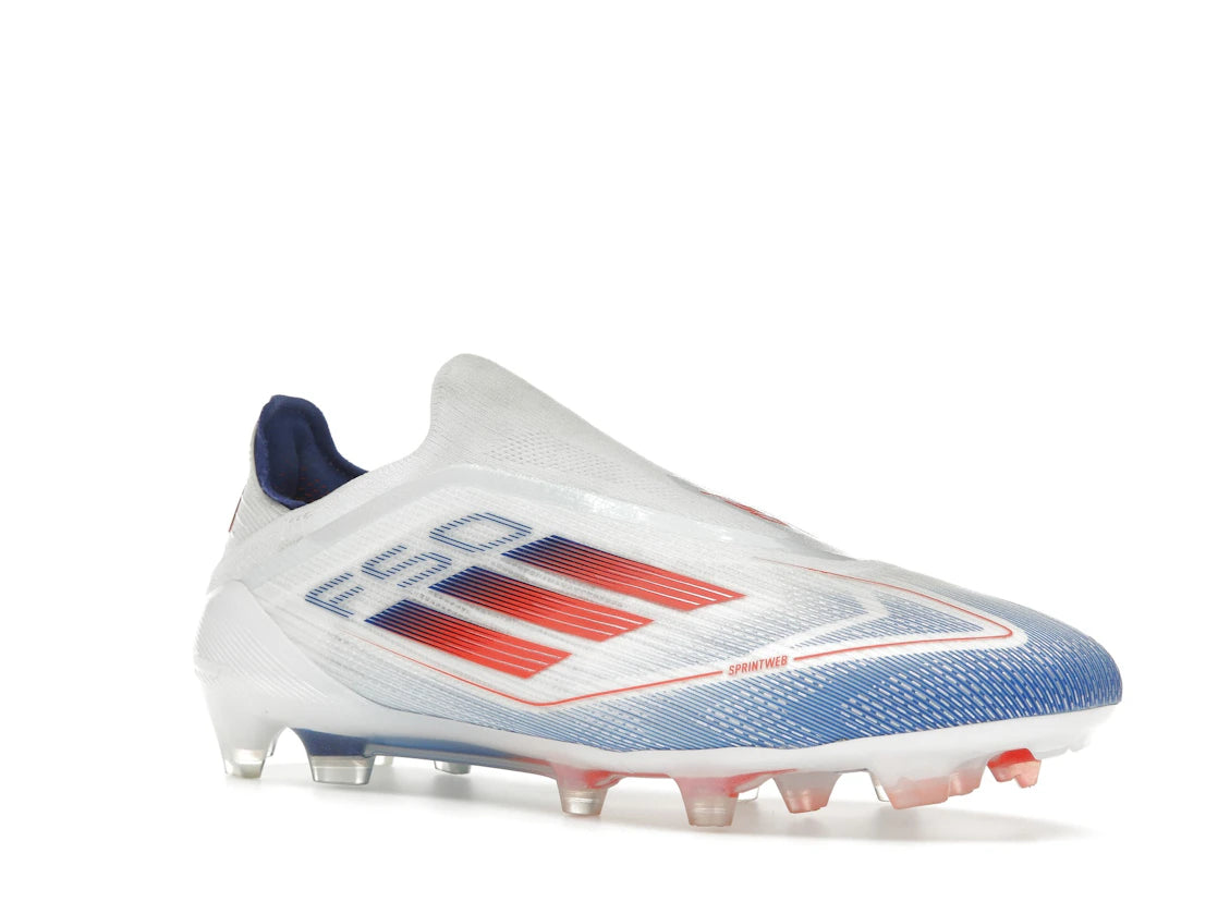 adidas F50 Elite Laceless FG Cloud White Solar Red Lucid Blue - vue secondaire A